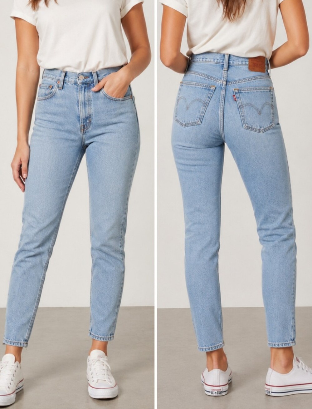 Levi's High-rise Skinny Jeans Light Blue Wash